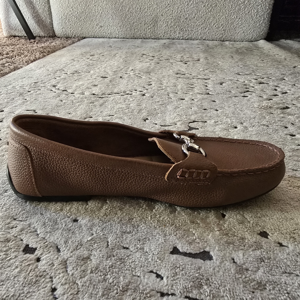 Kelly & Katie Tan Leather Loafers for Men - Picture 5 of 5